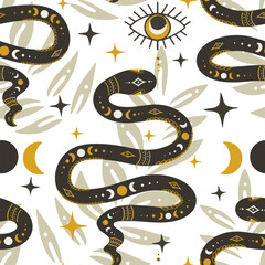seamless pattern with snake