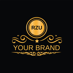 Letter RZU Logo and monogram design for brand awareness