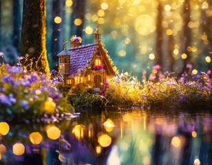 Fototapeta premium fairy house 