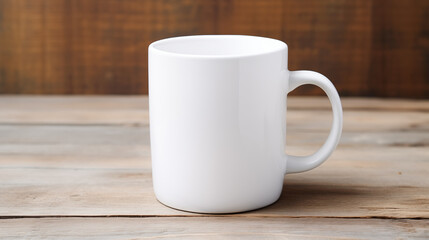 Mug blanc ou tasse de th&eacute;, caf&eacute;. Mock-up. &Eacute;l&eacute;ments d&eacute;coratifs. Fond pour conception et cr&eacute;ation graphique. 