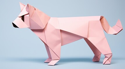 dog,origami, pastel, cute