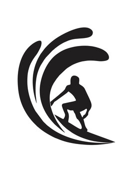 recommend clip art: silhouette of a surfer