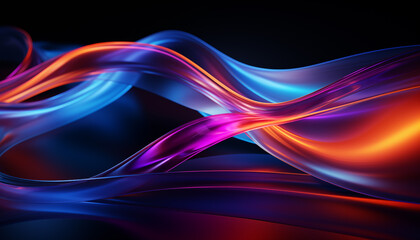 neon abstract lines. abstract neon background for presentation design.