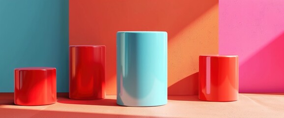 Make a statement with your poster designs using this AI-generated 3D mockup, featuring a sleek and professional solid background, providing the perfect backdrop for showcasing your creative artwork.