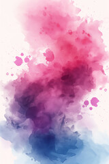 Aquarellfarbe pink kreisförmigen Formen - obrazy, fototapety, plakaty