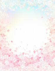 【縦写真】桜の背景素材