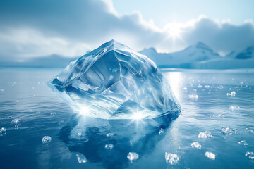 Fototapeta premium Eis am Strand