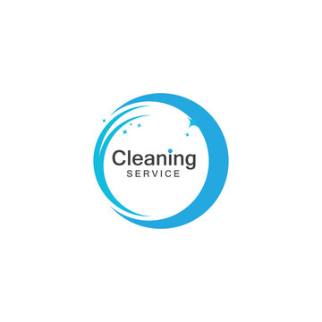 cleaning service clean logo icon vector template