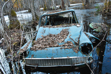 old abandoned car