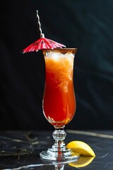 Singapore sling cocktail