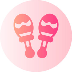 maracas gradient icon