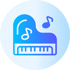 piano gradient icon