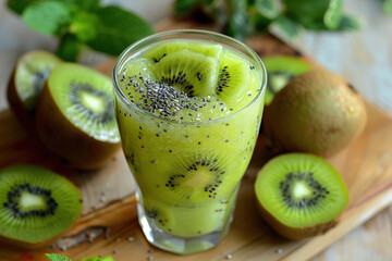 smoothie with kiwi