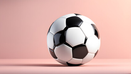 Clean Background 3D Soccer Ball for Sporting Competitions and Tournament Excitement