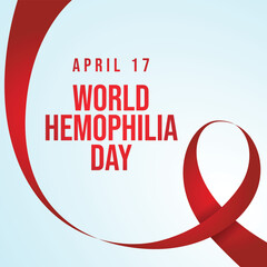 World Hemophilia Day design template good for celebration usage. blood vector illustration. vector eps 10. flat design.