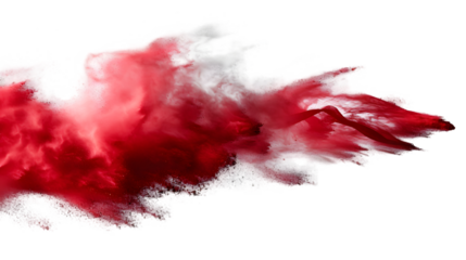 Bahrain flag colours powder exploding on isolated background