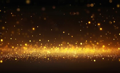 yellow particle abstract bokeh background