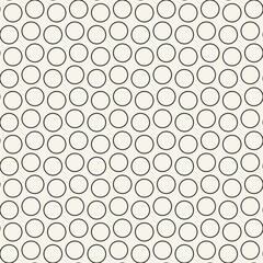 Vector seamless pattern. Repeating geometric elements. Stylish monochrome background design.