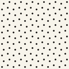 Vector seamless pattern. Repeating geometric elements. Stylish monochrome background design. - 755600907