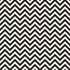 Vector seamless pattern. Repeating geometric elements. Stylish monochrome background design. - 755602957