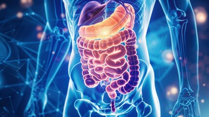 Intestine inflammation, disease, problem. Guts, bowel, medical check up. Gastroenterology.