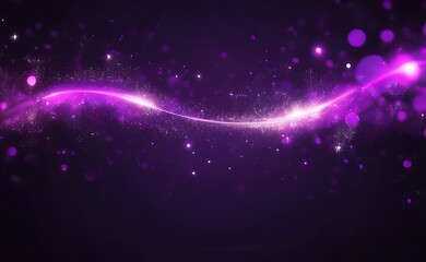 Fototapeta na wymiar purple particle abstract bokeh background