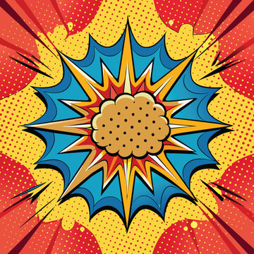 comic style dotted background, pop art explosion background, Comic book colorful background