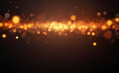 orange particle abstract bokeh background
