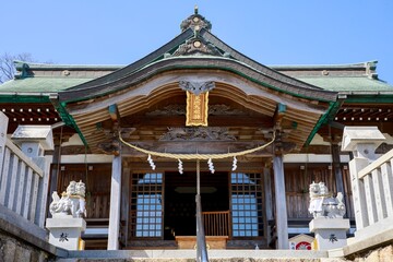 淡路市、石屋神社の拝殿