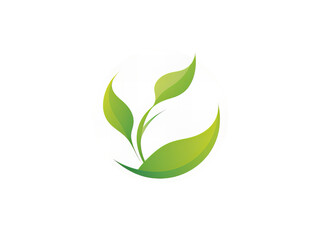 Minimalist logo in light green color.