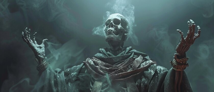 A lich in an undead suit illustrating the revival of past market strategies