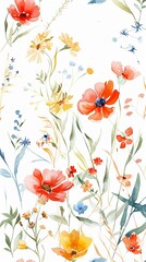 Watercolor flora fantasy random