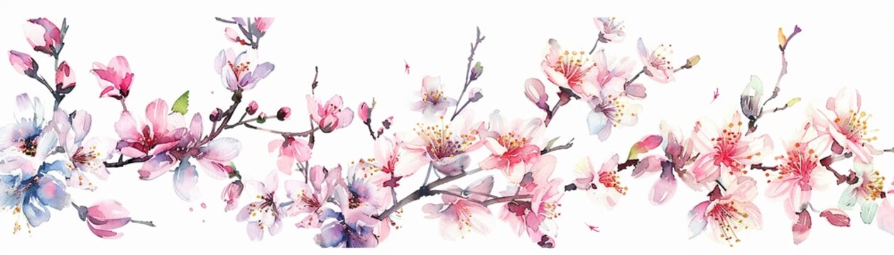 Watercolor blossom harmony random chords