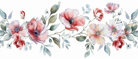Watercolor floral whisper random beauty