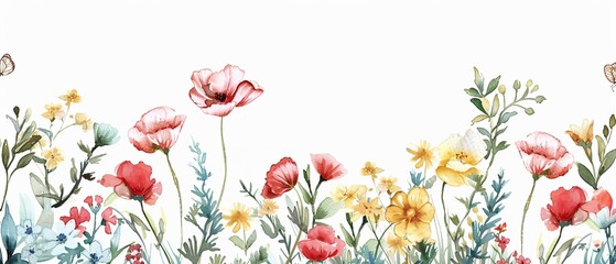 Watercolor floral whisper random beauty