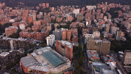 
Bogotá afternoons with its red buildings