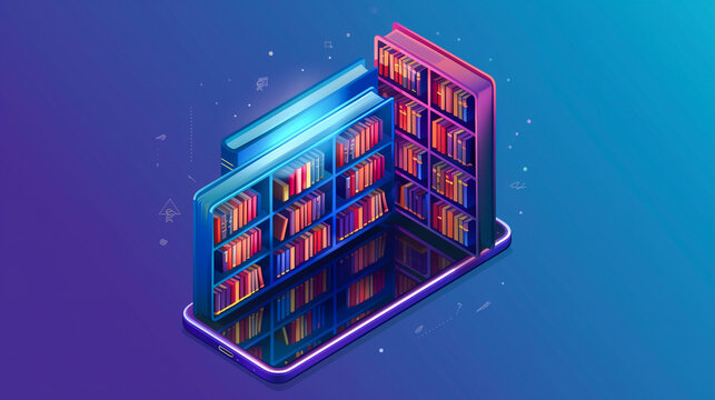 ebook online isometric concept background
