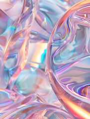 Gl&auml;nzende Eleganz: Illustration einer fl&uuml;ssigen gl&auml;nzenden Substanz auf Hintergrund