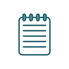 note book icon vector design template simple and clean