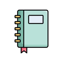 note book icon vector design template simple and clean