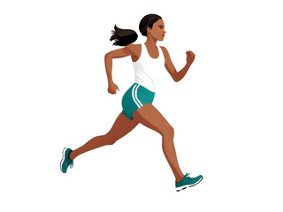 Fototapeta na wymiar A woman running