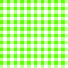 Green checkered pattern. Seamless square texture. Classic plaid background. Vector illustration. EPS 10.