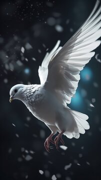 Dove bird animal outdoor scene ultra-detailed macro photography picture poster background