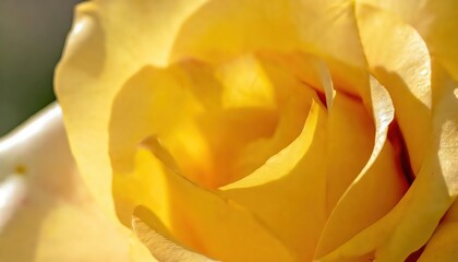 Close-up Image of a Yellow Rose in Sunlight