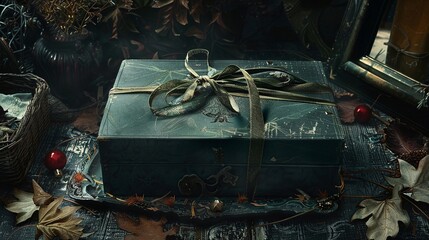 Gift box channeling devilish themes