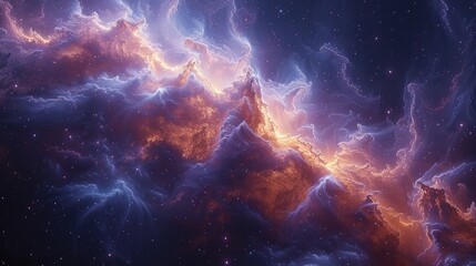 Fiery Interstellar Clouds in Galactic Space.