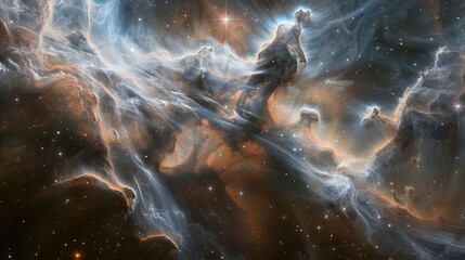 Spectacular Star Formation in a Cosmic Nebula.