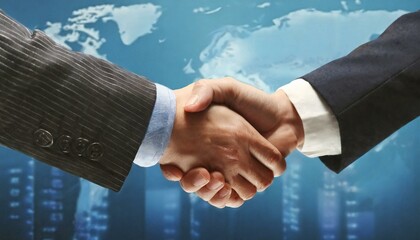 Handshake - Business Deal - Office Workers offering Handshake to Seal a Contract or Business Deal - Meeting new Coworkers