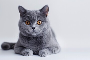 a cat with orange eyes