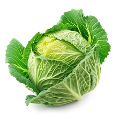 Obraz premium cabbage isolated on white background